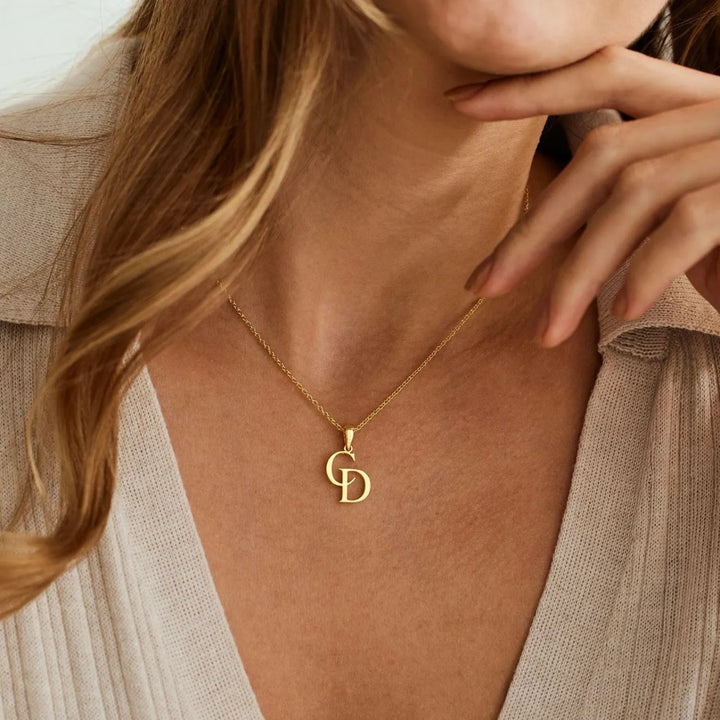 Double Initial Necklace