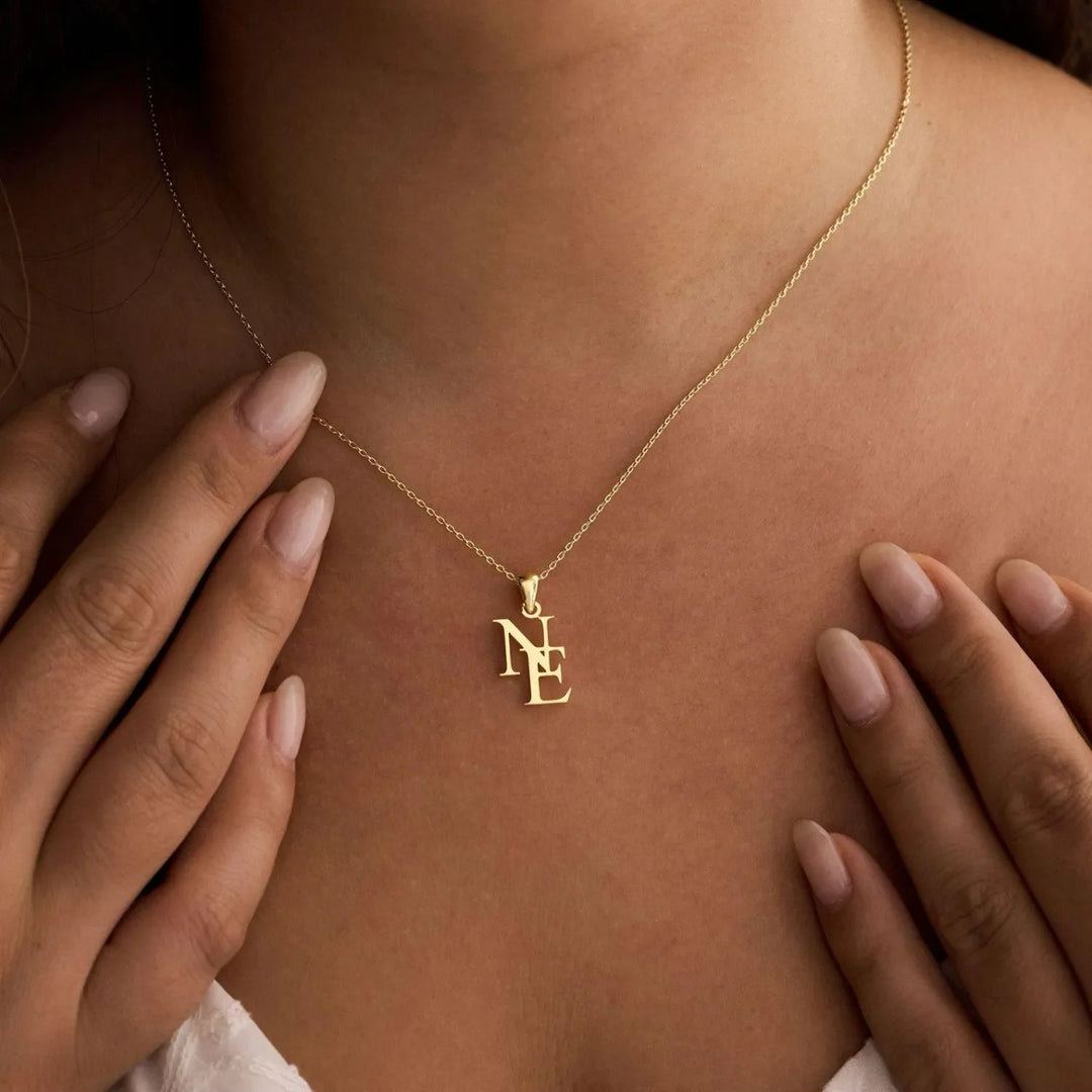 Double Initial Necklace