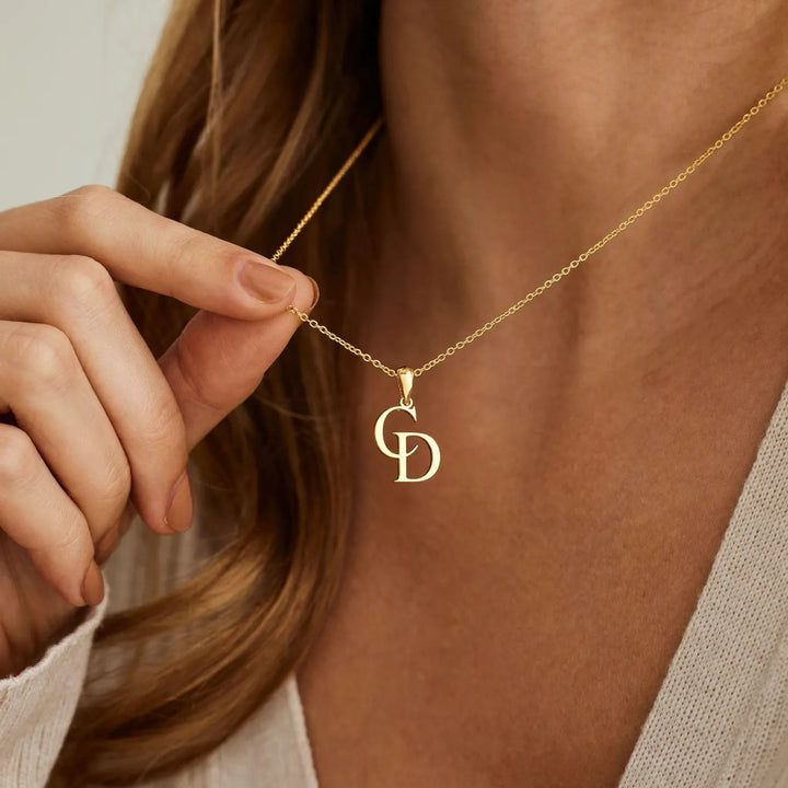 Double Initial Necklace