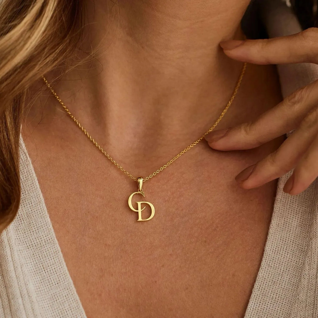 Double Initial Necklace