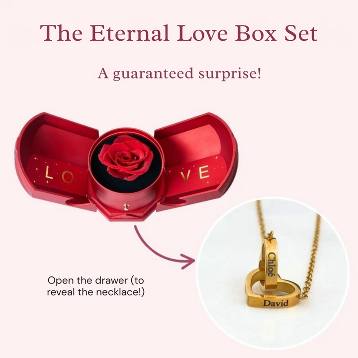 Eternal Love box & Personalized Necklace