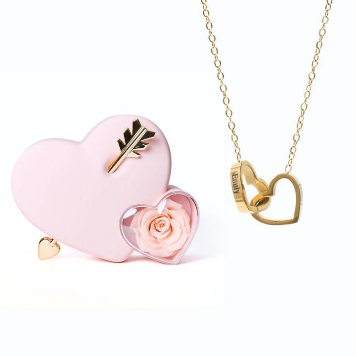 Eternal Heart Box & Personalized Necklace