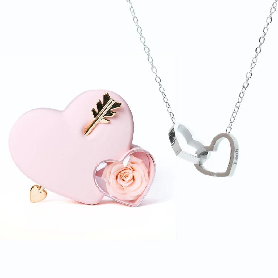 Eternal Heart Box & Personalized Necklace