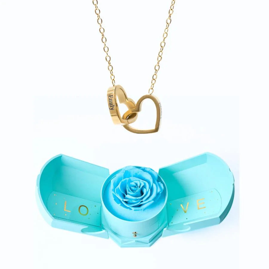 Eternal Love box & Personalized Necklace