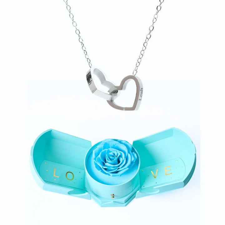 Eternal Love box & Personalized Necklace