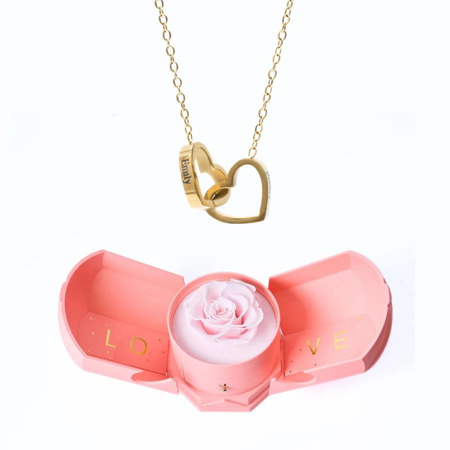 Eternal Love box & Personalized Necklace