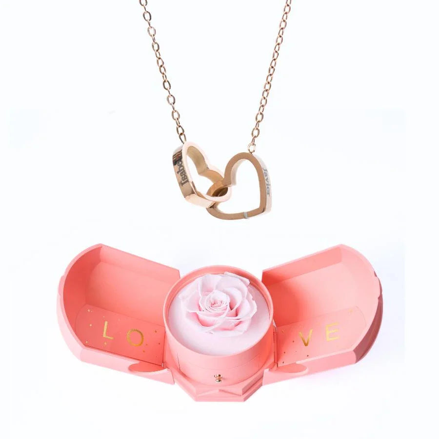 Eternal Love box & Personalized Necklace