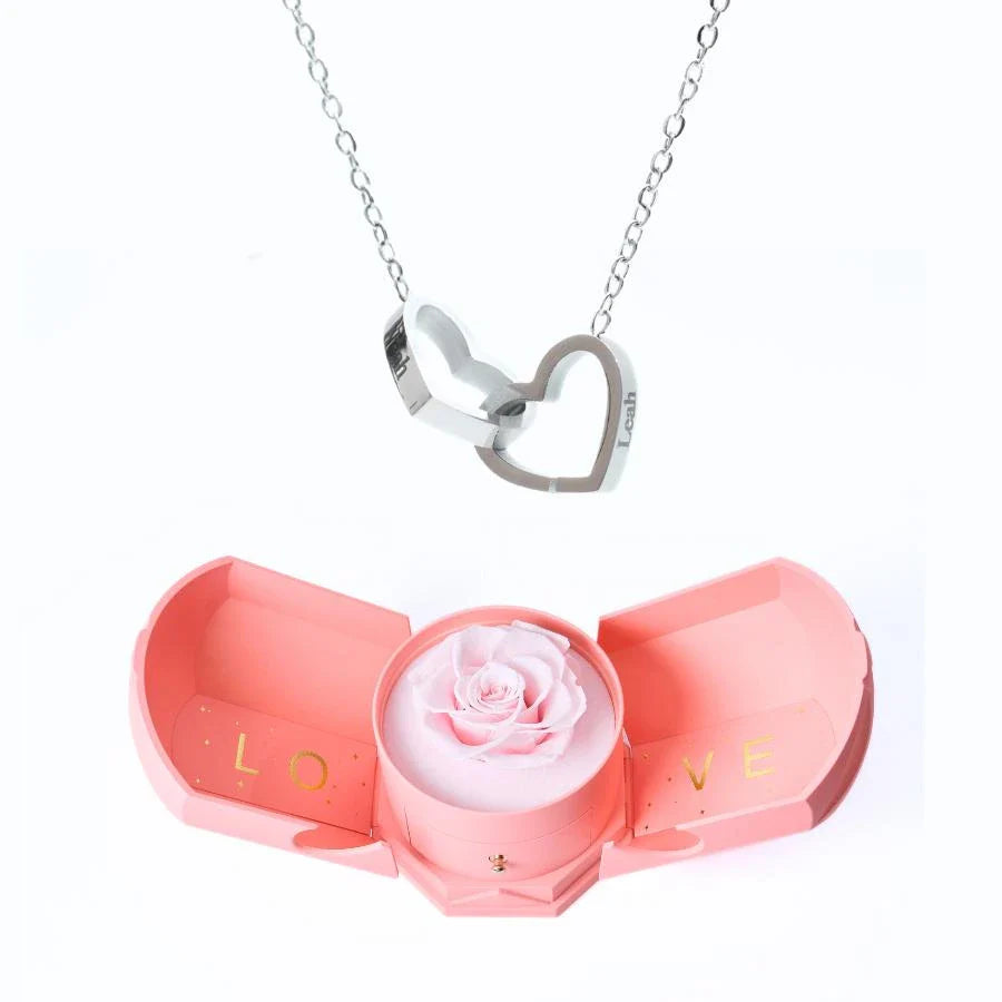 Eternal Love box & Personalized Necklace