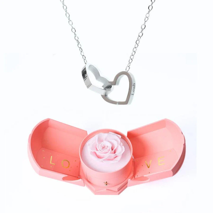 Eternal Love box & Personalized Necklace
