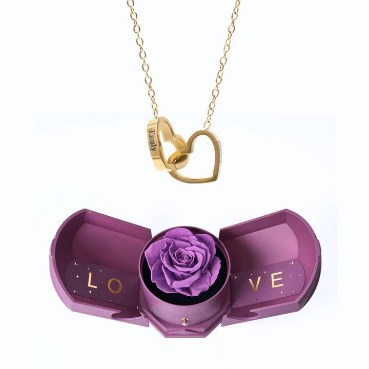 Eternal Love box & Personalized Necklace