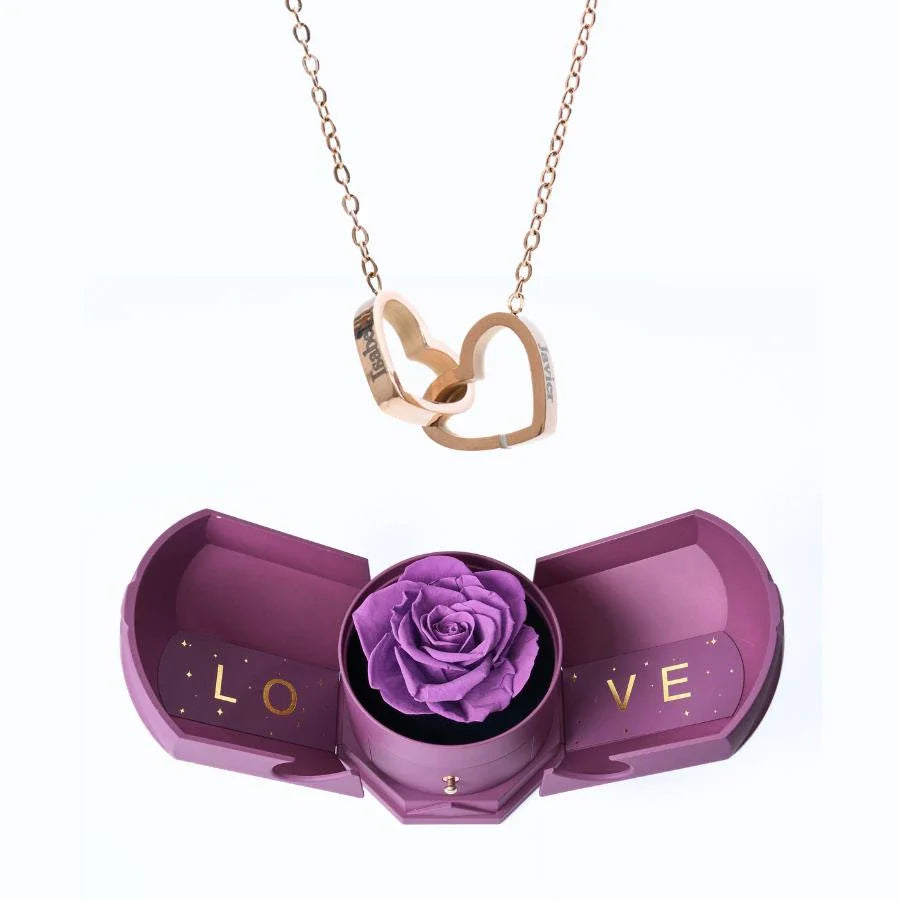 Eternal Love box & Personalized Necklace