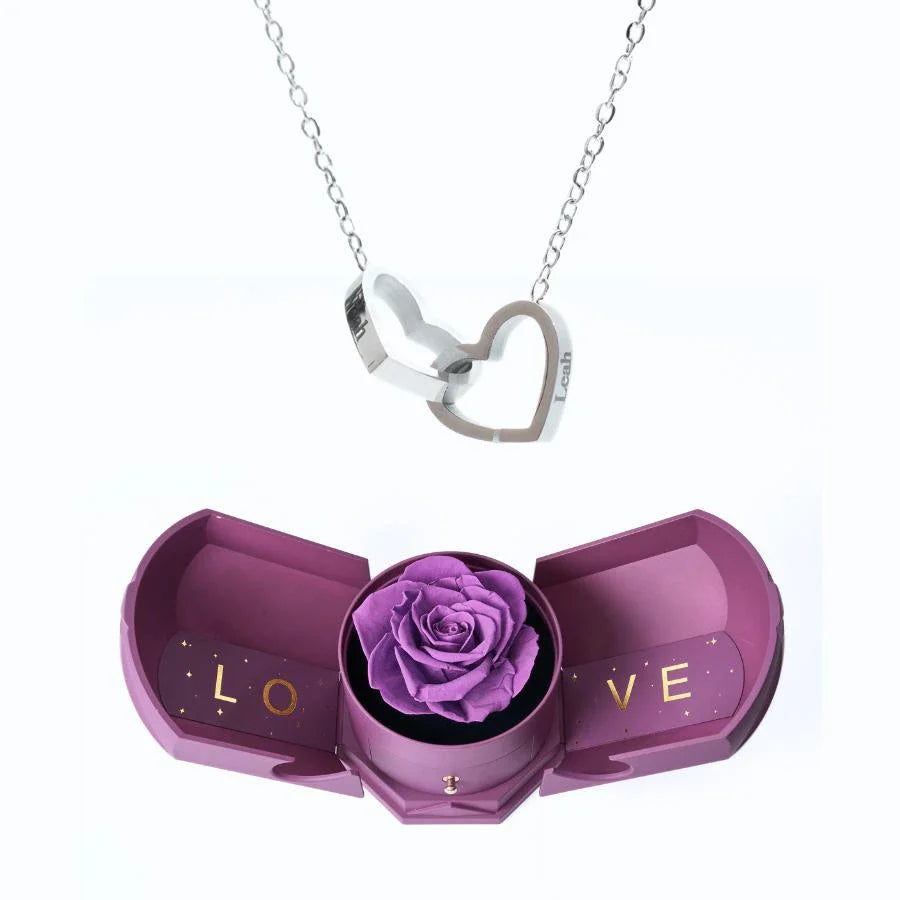Eternal Love box & Personalized Necklace