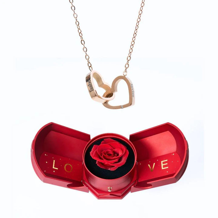 Eternal Love box & Personalized Necklace