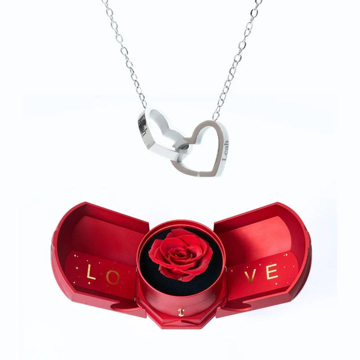 Eternal Love box & Personalized Necklace