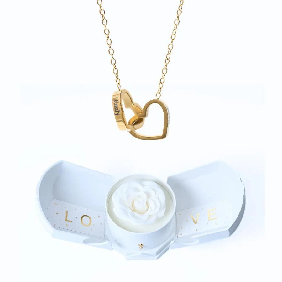 Eternal Love box & Personalized Necklace