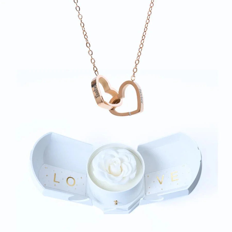 Eternal Love box & Personalized Necklace