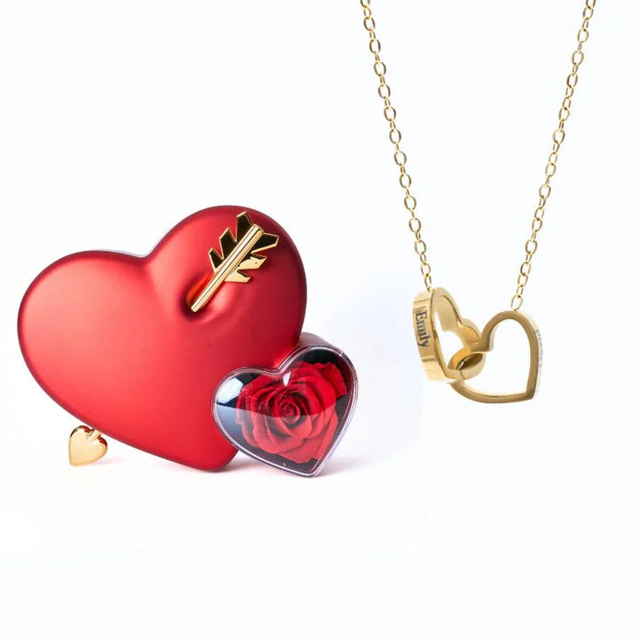 Eternal Heart Box & Personalized Necklace