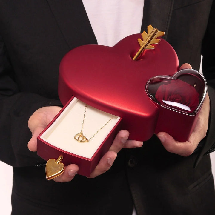 Eternal Heart Box & Personalized Necklace